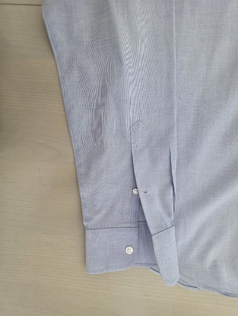J CREW Men's Tall Bowery point-collar stretch cotton shirt in Blue Size LT $98